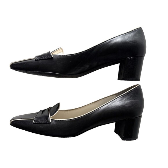 Franco Sarto Julia Black Pumps with Block Heel Women’s Size 6.5 - Picture 2 of 15